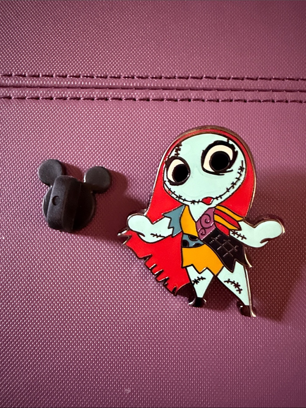 Disney Nightmare Before Christmas Sally Enamel Pin - Red Hair, Mint Skin